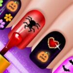 Glow Halloween Nails Game